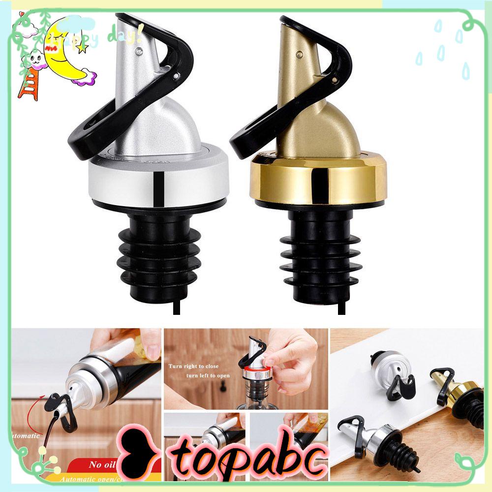 Stopper Botol Minyak Atas Alat Bar Anti Bocor Penuang Anggur Flip Otomatis
