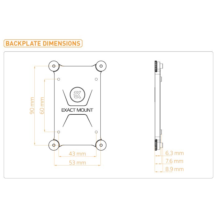 EKWB EK Quantum Velocity2 - AM5 Backplate