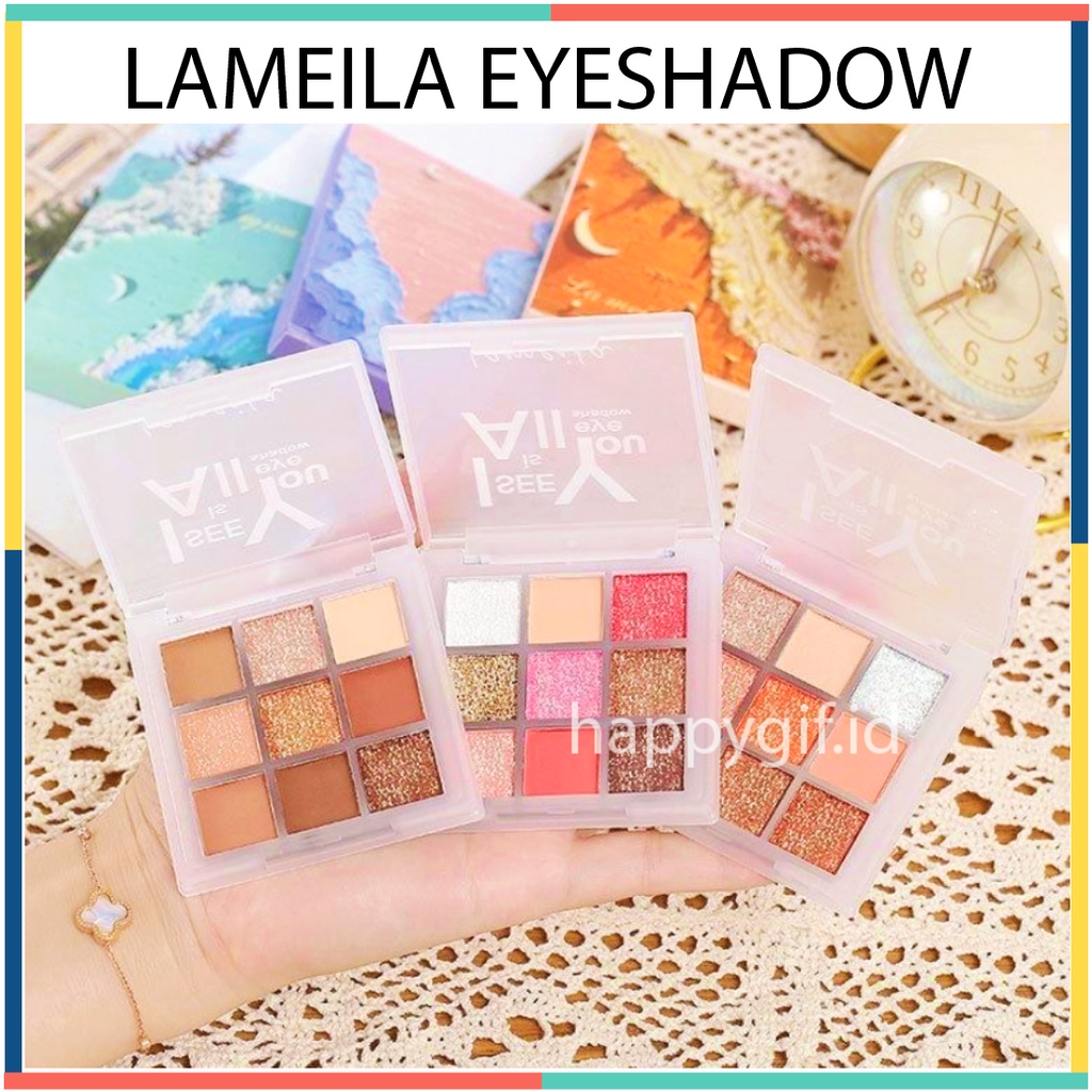 LAMEILA Eyeshadow 9 Colors Pallete Highlighter All i see You LA059 5099