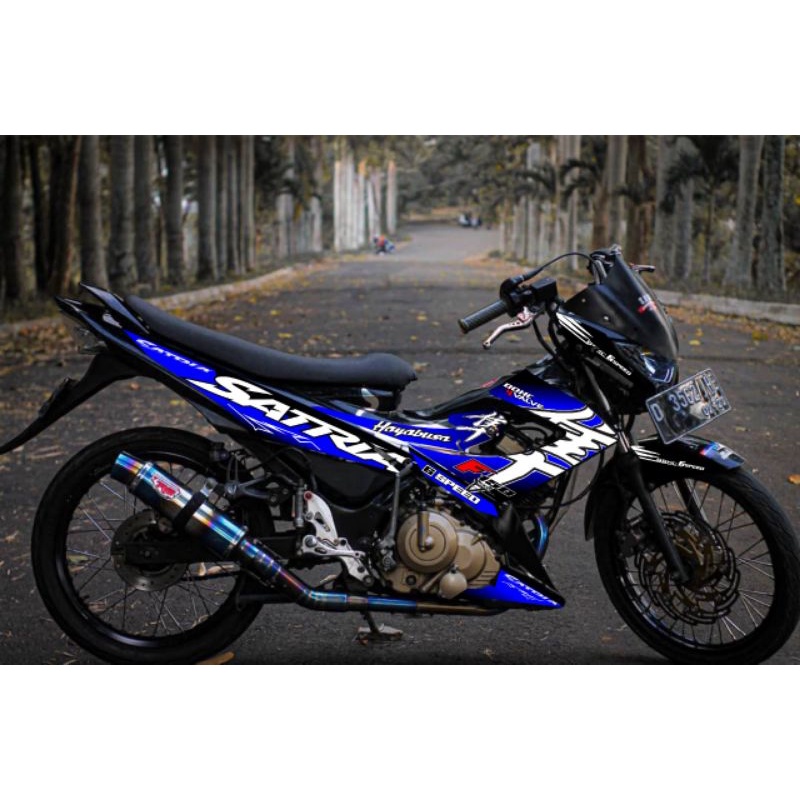 Stiker Striping Suzuki Satria Fu Facelift motif Hayabusa