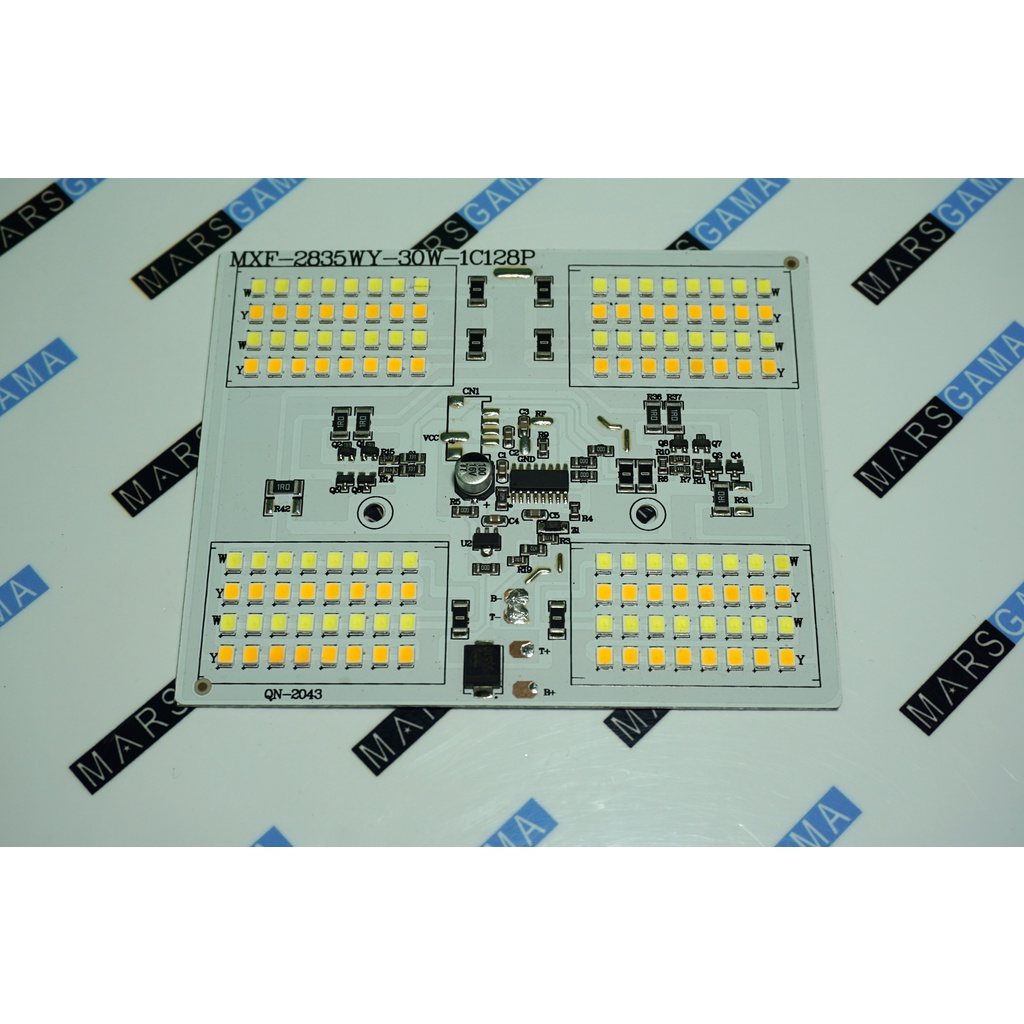 PCB papan Led smd 2835 input 3.7v - 4.2v 18650 DIY led solar panel