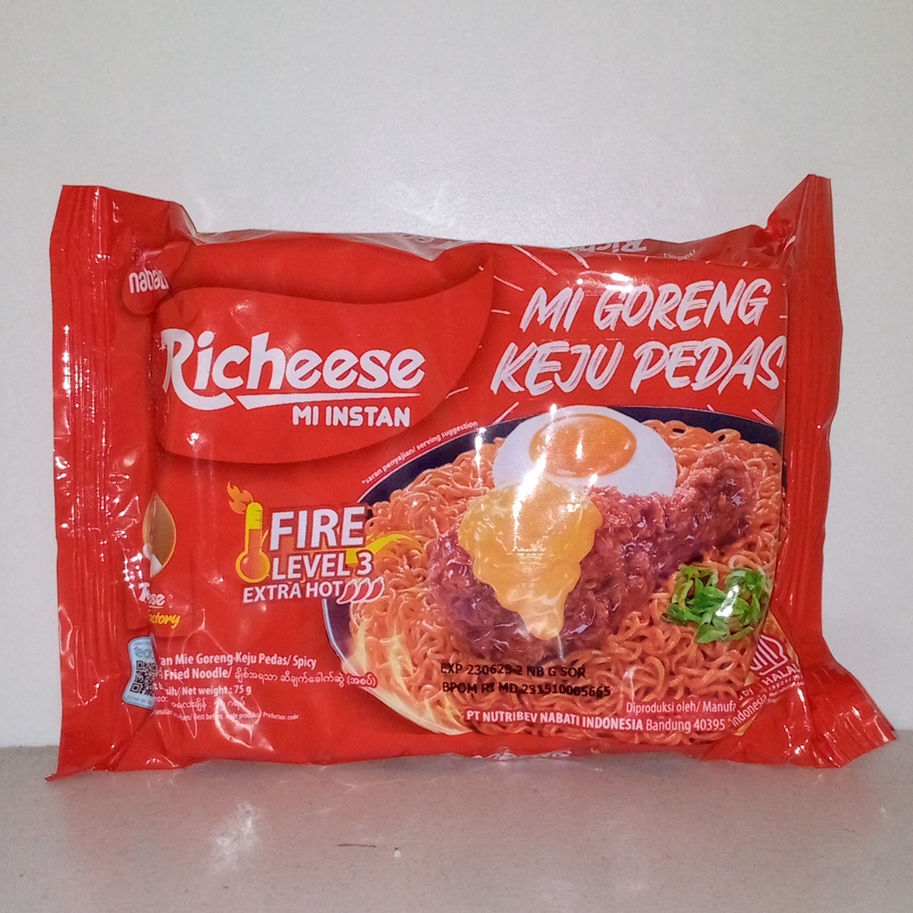 Jual Richeese Mie Goreng Keju Level Pedas Shopee Indonesia