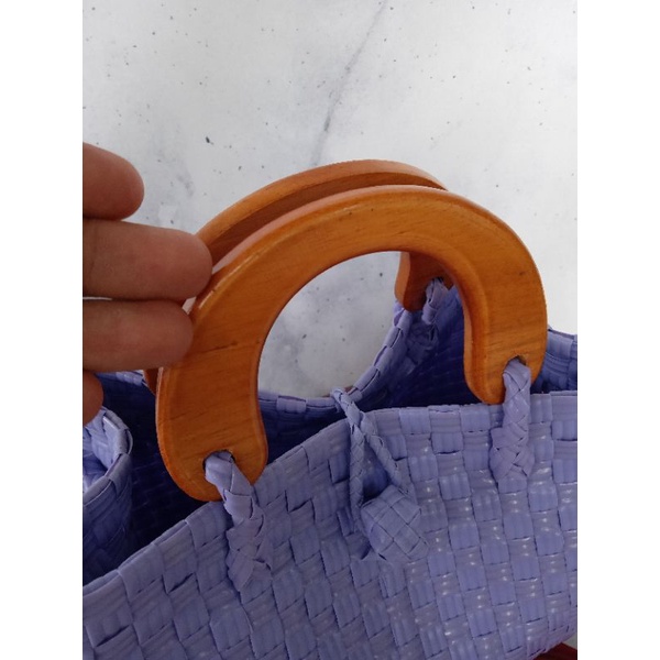 Patty Bag Jali Premium Handle Kayu/ tas jali Bag