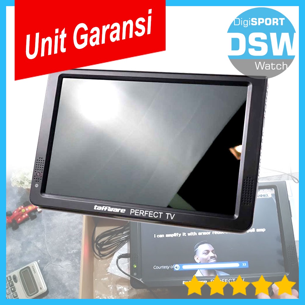 TV Portable 12 Inch Digital DVB-T2 HDMI Media Player Baterai Cas 12V