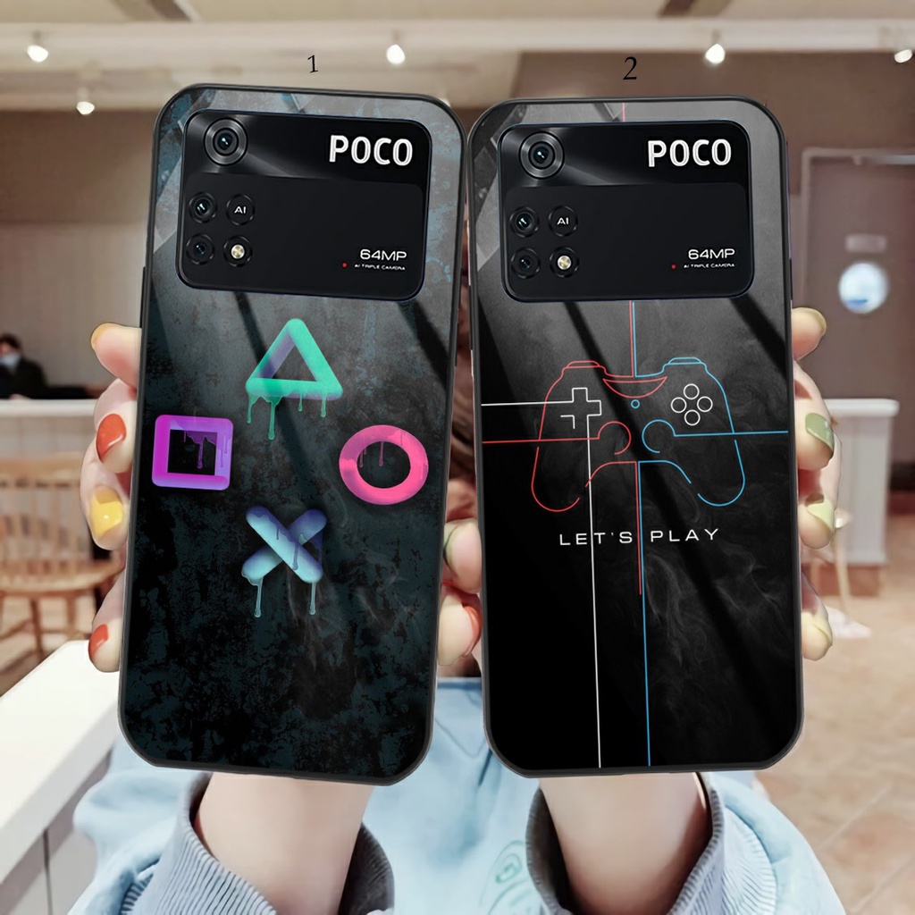 LS604 Softcase Glass Kaca Kilau XIAOMI POCO M4 PRO 4G POCO X5 X6 M5 M6 POCO X6 PRO M6 PRO 13C 4G X5 
