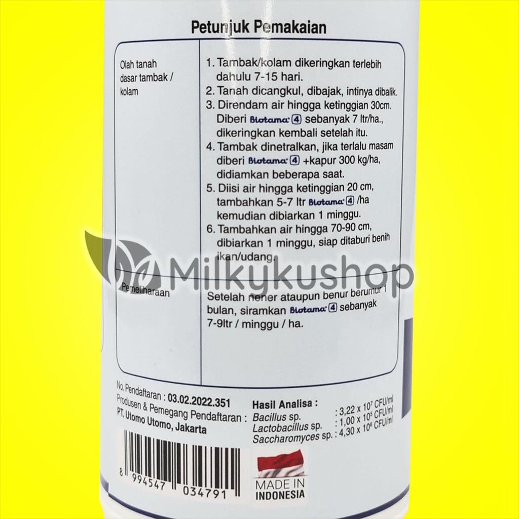 BIOTAMA 4 IKAN 1000 ML PROBIOTIK VITAMIN