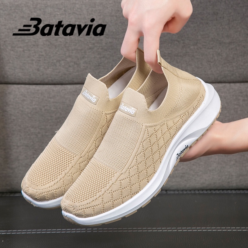 Batavia 2023 Baru Pria Kanvas Sepatu Rajutan Sepatu Pria Nyaman Bernapas Sepatu Pria Jogging Olahraga Pria sepatu  sepatu cowo sepatu pria sepatu pria ringan B21