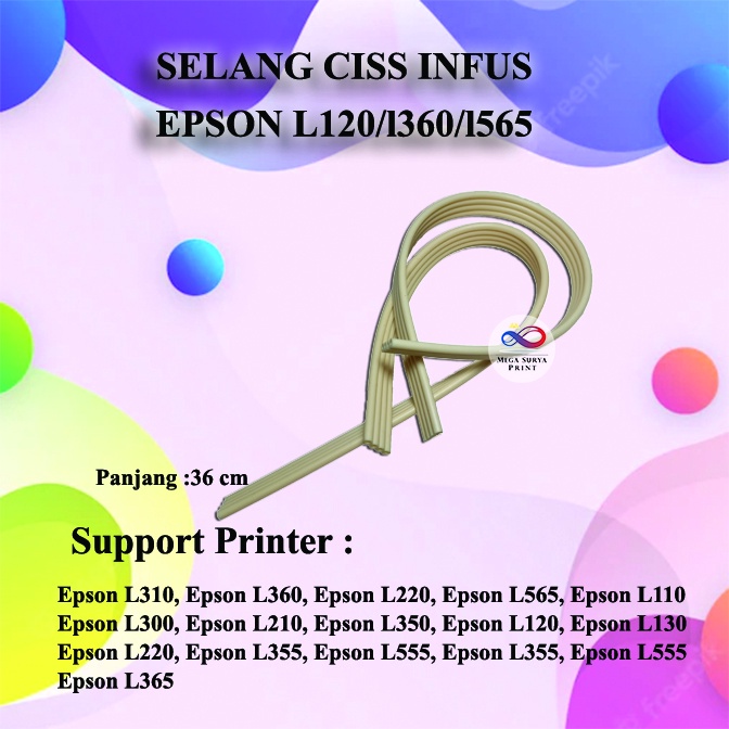 Selang Ciss Infus Printer Epson L120 L310 L360 L220 L565 L110