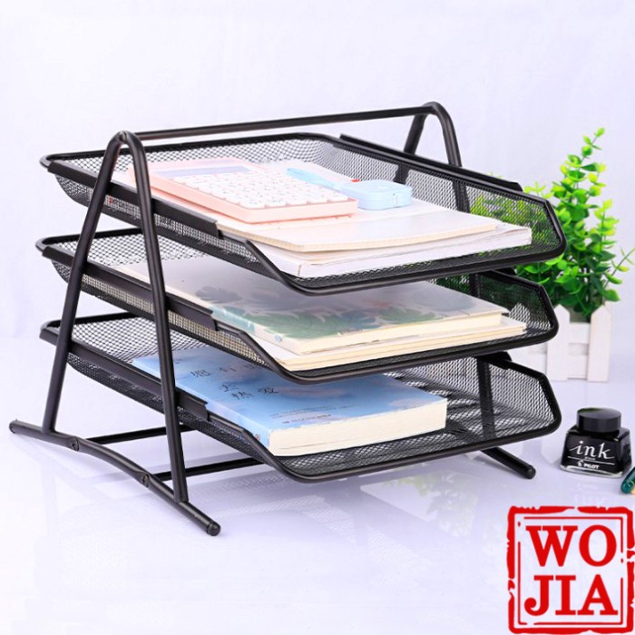 

STOK TERBATAS Rak Kertas Dokumen Surat 3 Susun / Paper Document Letter Tray 3 Tier Code 4160
