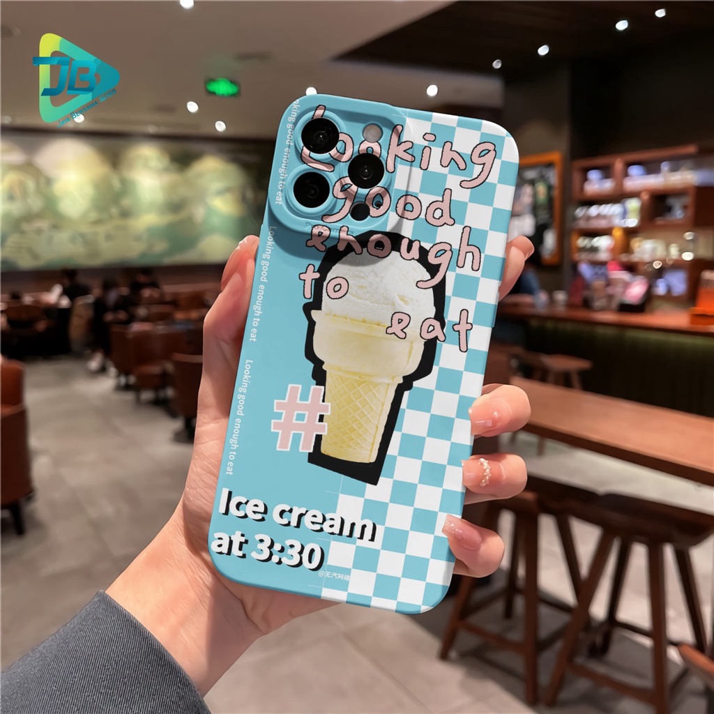 CUSTOM CASE SOFTCASE SILIKON PROCAMERA ICE CREAM CUSTOM OPPO REALME VIVO XIAOMI SAMSUNG INFINIX IPHONE FOR ALL TYPE JB6279