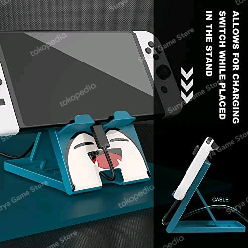 Vk0334 Folding / Charging Stand For Nintendo Switch V1/V2/Lite/Oled/Hp/Tablet