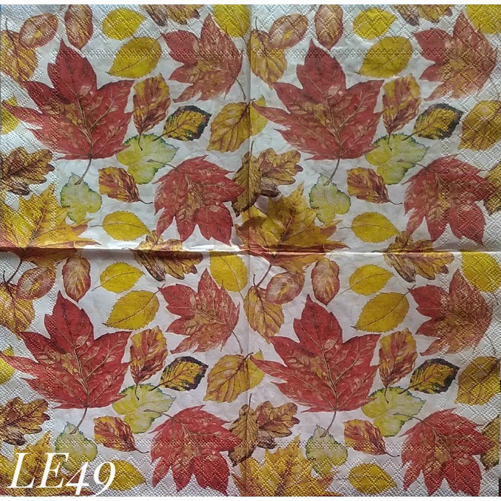 

Napkin Eropa Leaves LE49 / Tissue Decoupage