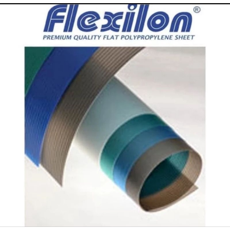 Fiber Pelapis Pagar Meteran Polos Pager Flexilon Tebal 0.5 mm Lebar 100 cm Putih