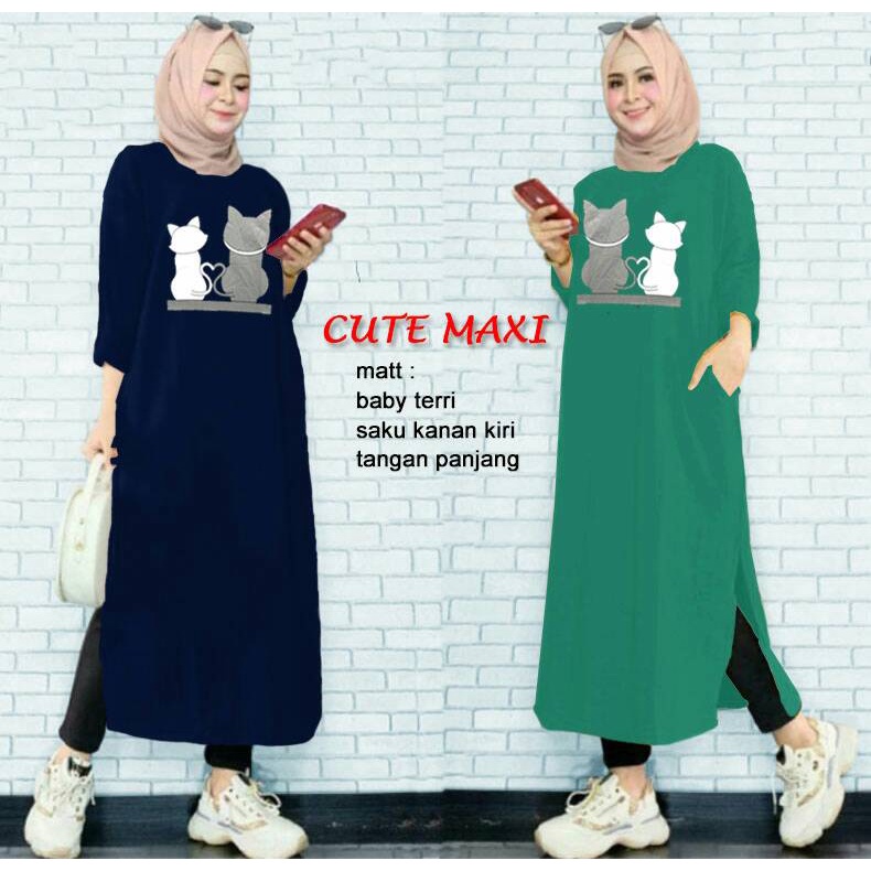 PIK - Maxi Cute Jumbo L(55710), XL(59280), XXL(63209) /Best Seller/ Maxi Wanita Jumbo/Maxi Termurah