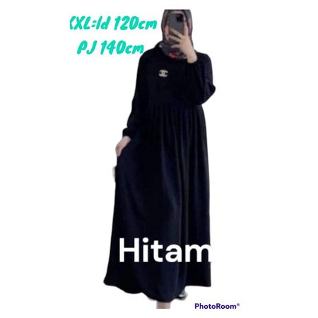 gamis dewasa +anak bahan crinkel air flow fre bros 4 ukuran helen