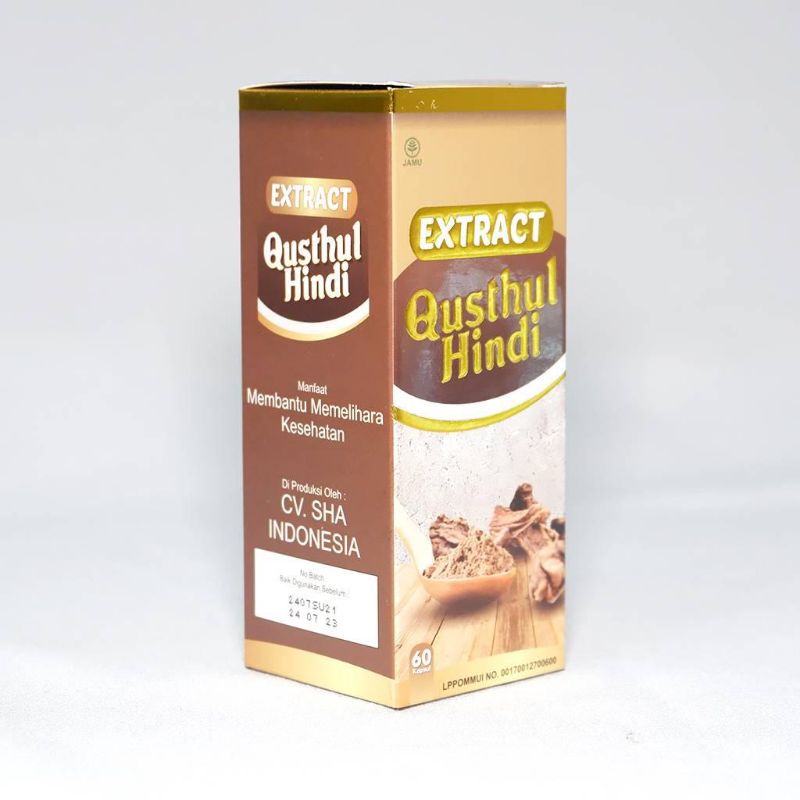 Extrak Qusthul Hindi Herbal 60 Kapsul Original