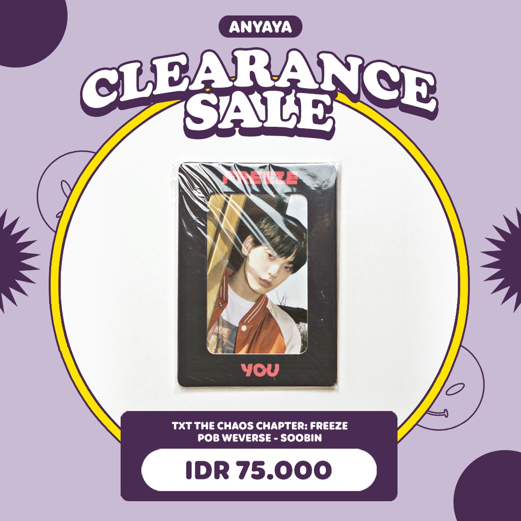 [READY STOCK] TXT TOMORROW X TOGETHER THE CHAOS CHAPTER: FREEZE POB BENEFIT WEVERSE SOOBIN