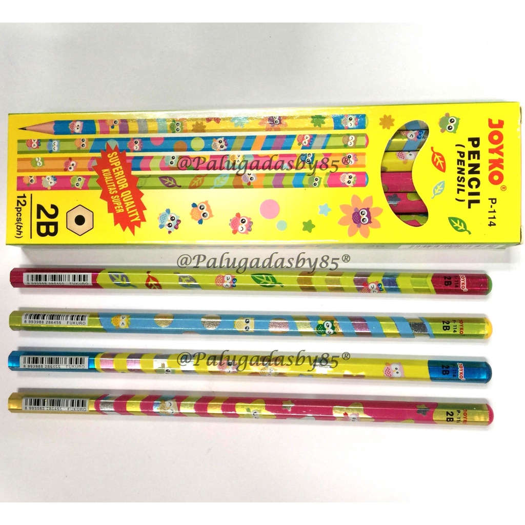 

(1 Pak Isi 12 Pcs) Pensil JOYKO 2B P-114 / Pensil Joyko P-114 / Pensil Joyko P-114 / Joyko Pencil P-114 / Joyko P 114 / Joyko P114