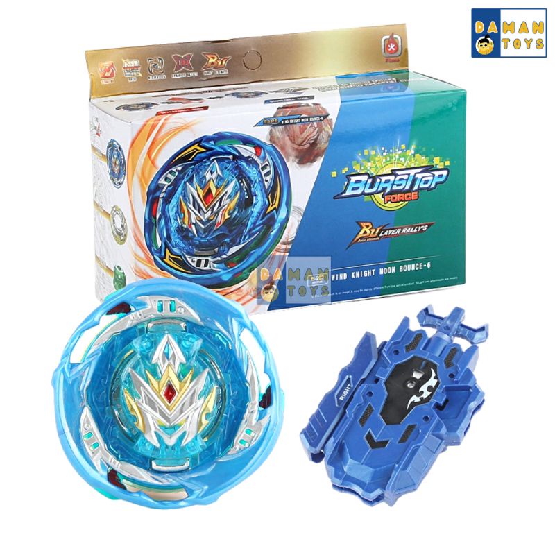 Mainan Anak Gasing Beyblade Wind Knight Moon Bounce Gangsing Bayblade set