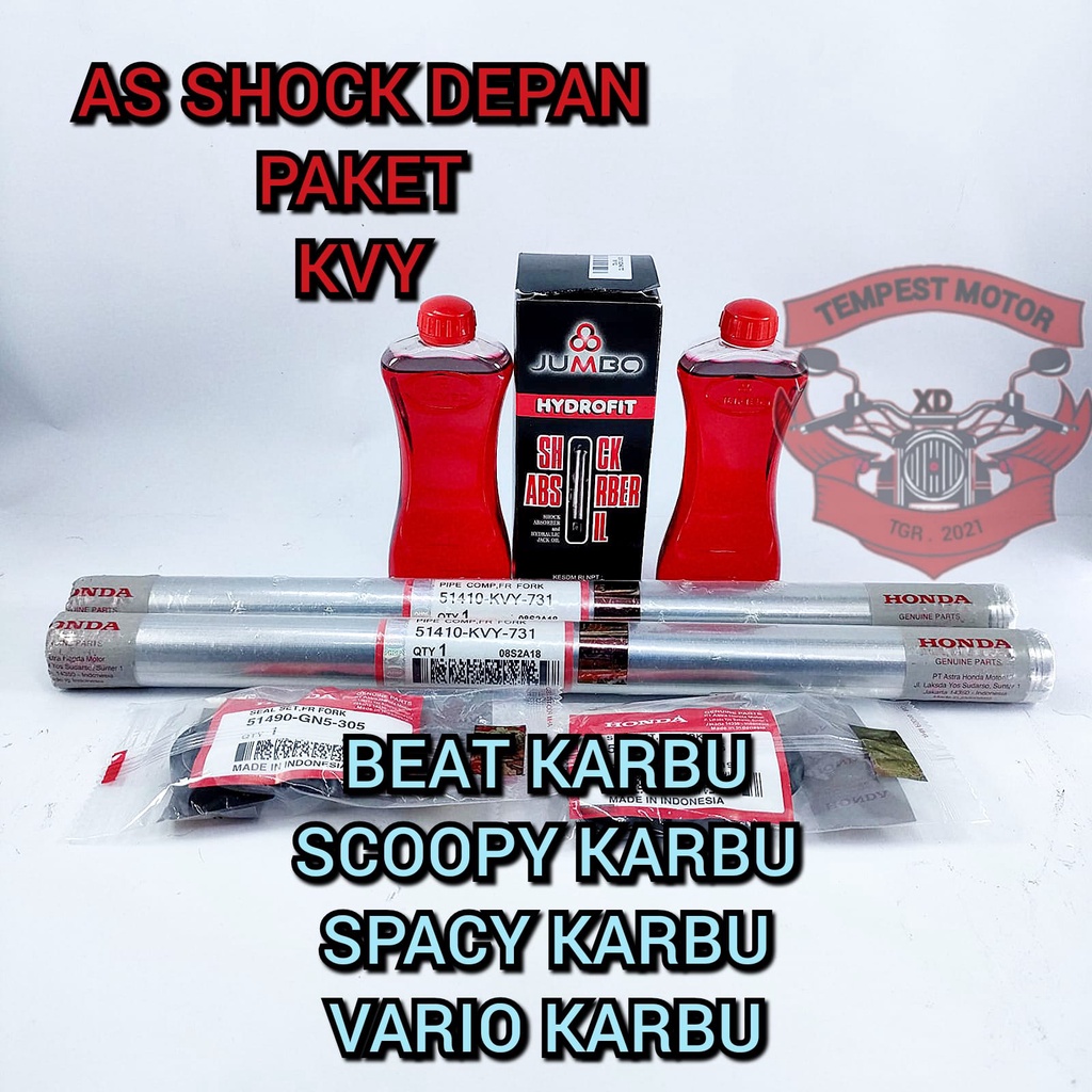 AS SHOCK DEPAN BEAT KARBU AS SOK HONDA KVY BEAT KARBU AS SHOKBREKER SCOOPY KARBU AS PIPA SHOK