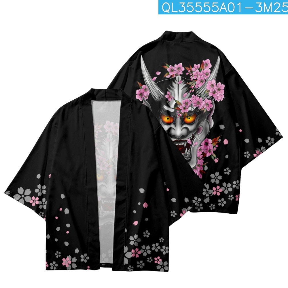 Kimono Jepang Sakura Wave – Outer Jepang Premium Pria Wanita
