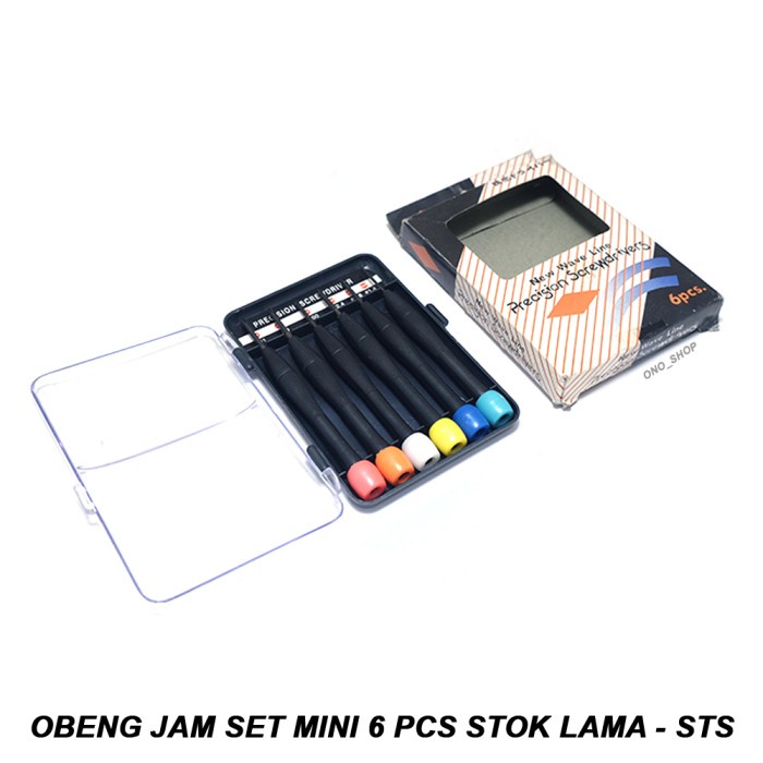 Obeng Jam Set Mini 6 Pcs Stok Lama - STS onosh00 Ayo Beli