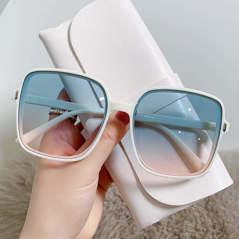 Kacamata Wanita Kotak Korean Fashion Retro Square Anti UV400 Terbaru Kacamata Sunglasses Import