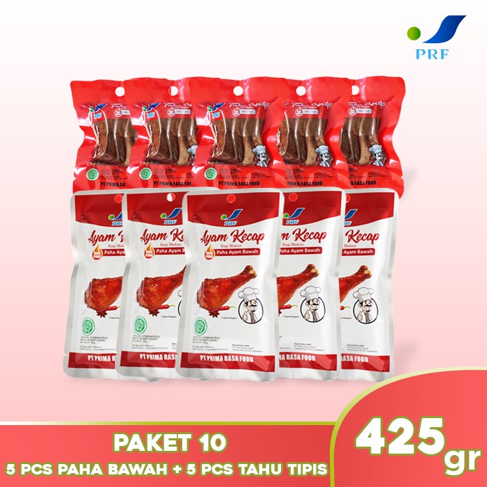 

⭐BISA COD⭐ PAKET 10 - 5pcs Paha Bawah Ayam+5pcs Tahu Tipis - Makanan Instan - PRF
