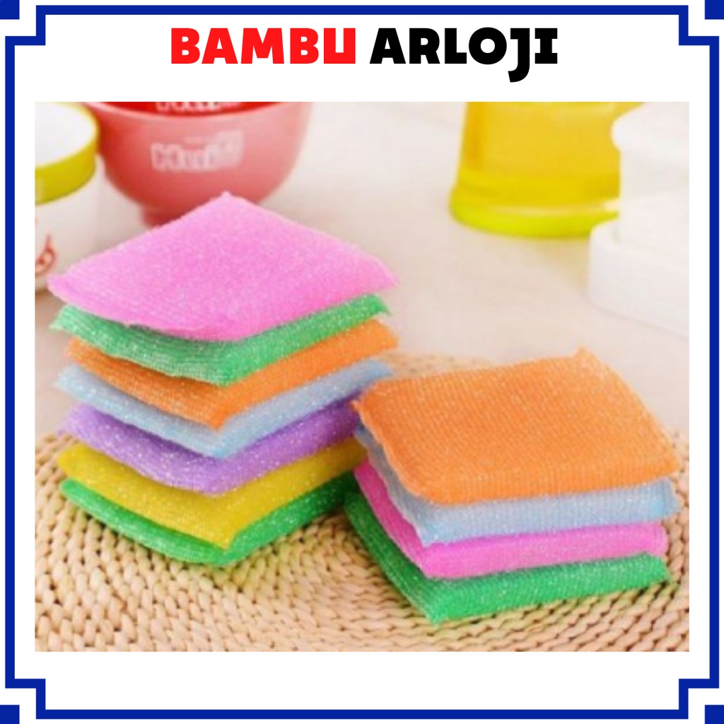 BAJ SPON CUCI PIRING WARNA SPONS BUSA CUCI PANCI SPONGE Silikon MURAH PR038