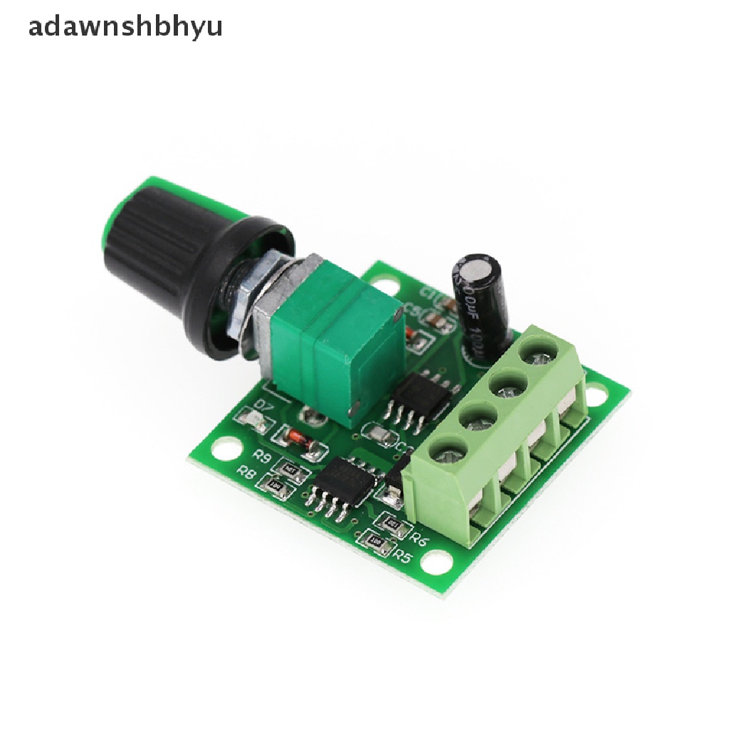 Adawnshbhyu 1.8V 3V 5V 6V 12V 2A PWM Dc Motor Speed Controller Variable Speed Regulator Governor Switch, Switch Fungsi 1803BK ID