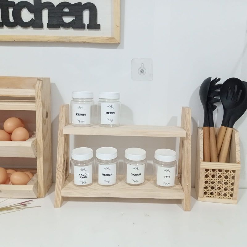 Rak Bumbu Toples Pawon 2 Susun