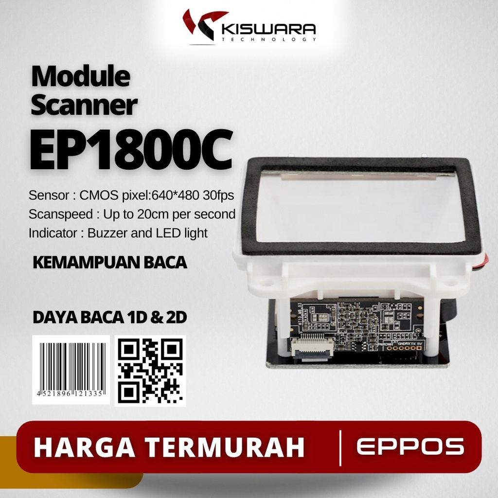 Embedded Module Barcode Scanner EP1800C USB 1D/2D