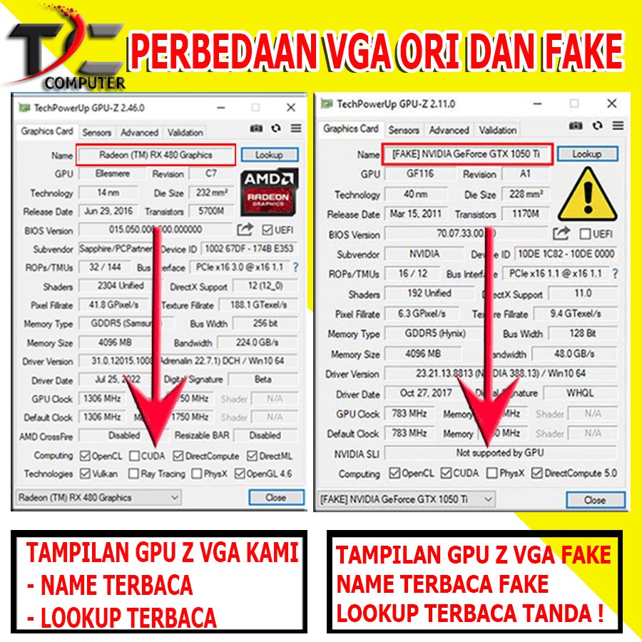 VGA Card AMD Radeon RX 480 Gaming 4GB 256 BIT DDR5