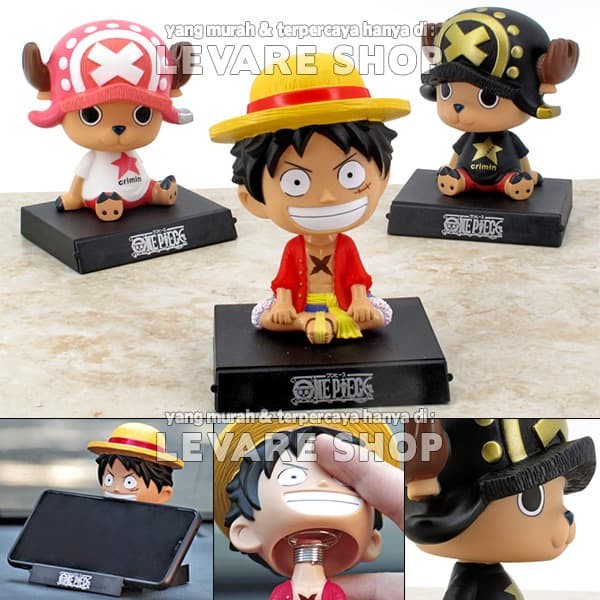 Boneka Pajangan Dashboard Mobil - Anime One Piece Luffy Tony Chopper