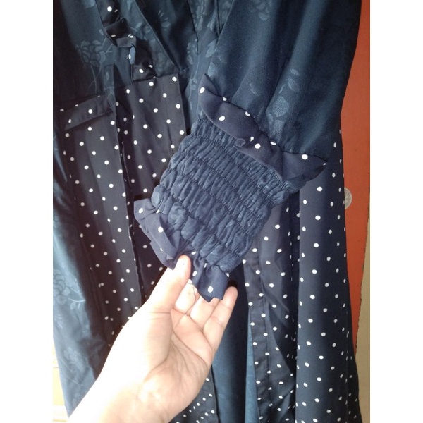 preloved gamis zahidah jumbo ld 120 pb 145