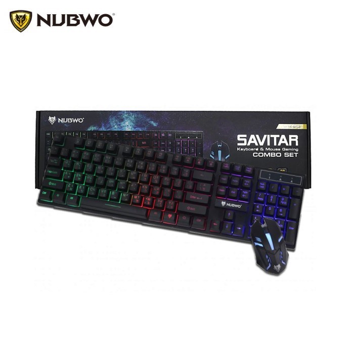 Keyboard Mouse Gaming RGB Nubwo Savitar NKM-623