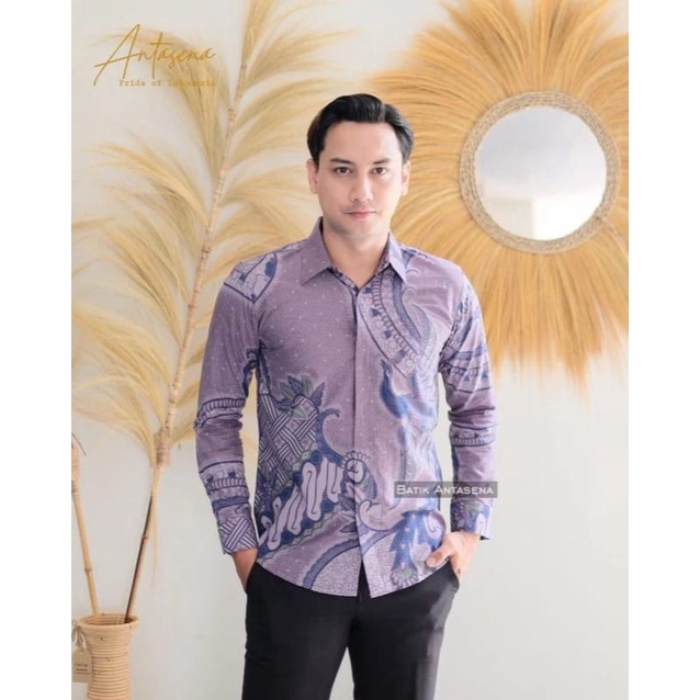 KEMEJA BATIK PRIA MERAK WUNGU SLIMFIT LAPIS FURING