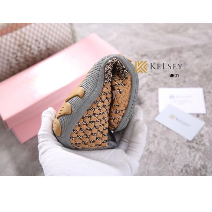 ❈®❈ Kelsey Sepatu Rajut Wanita MB01 Flats Shoes Rajut anyaman