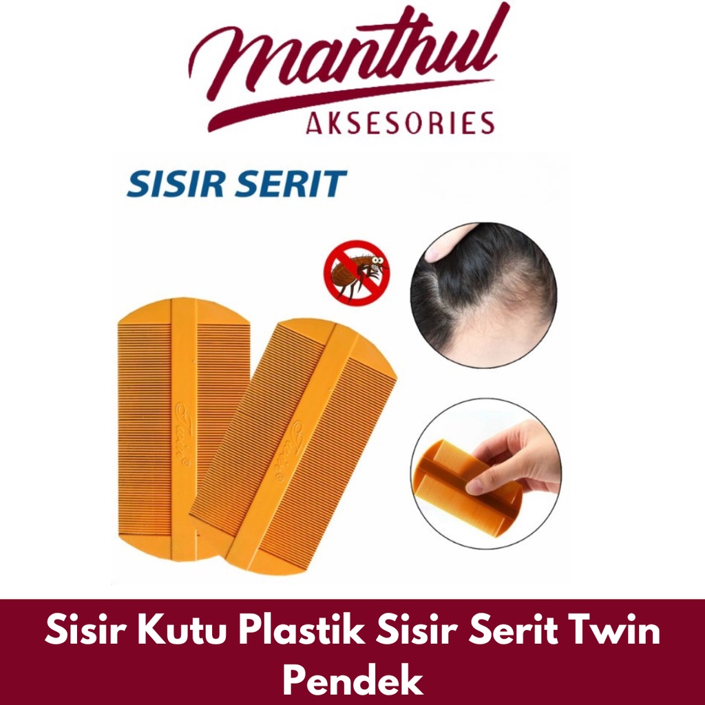 Sisir Kutu Plastik Sisir Serit Twin Pendek
