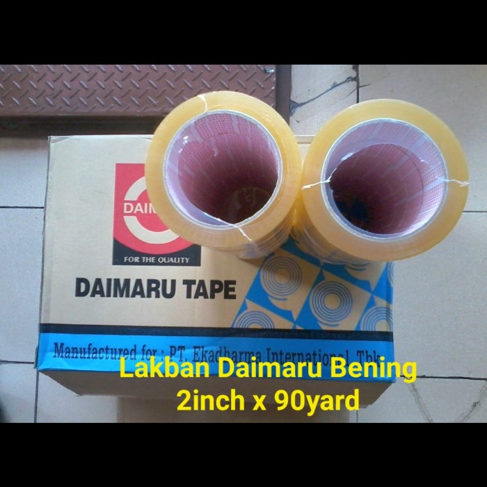

Lakban daimaru 48mm x 90 yard ( Lakban Bening, Lakban Coklat)