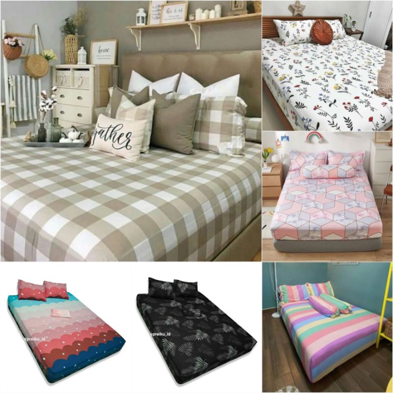 SPREI 160x200 KARAKTER KOTAK GROSIR