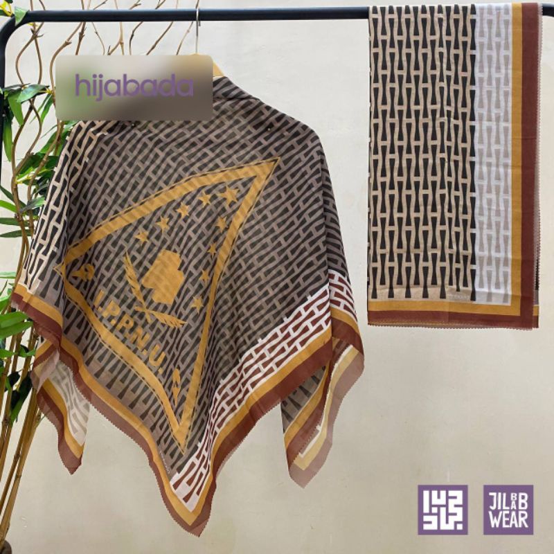 Hijabada Ippnu Jilbab NU Hijab Segi Empat Voal Motif Seragam Ippnu Jilbab Voal Segiempat motif Remaj