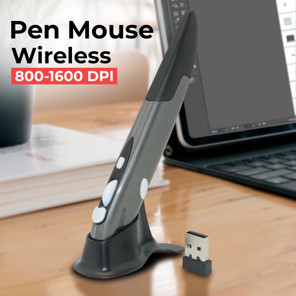 Pen Mouse Wireless 500-1000 DPI - OMMS0HBK Black