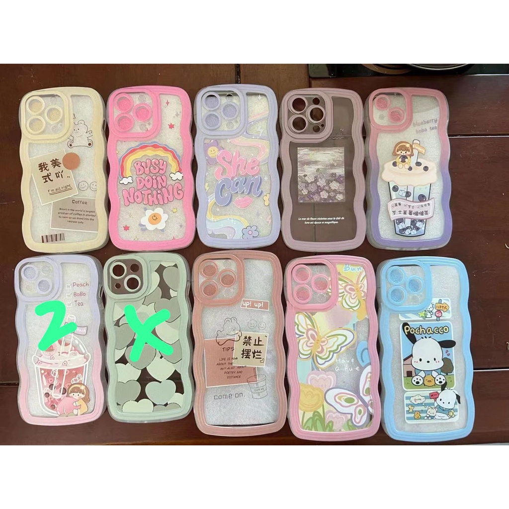 Casing iPhone 11 Pro Max 6.5 2019 | 12 6.1 | 12 Pro 6.1 | 12 Pro Max 6.7 | 13 6.1 Soft Case Motif Kartun 3D Transparant