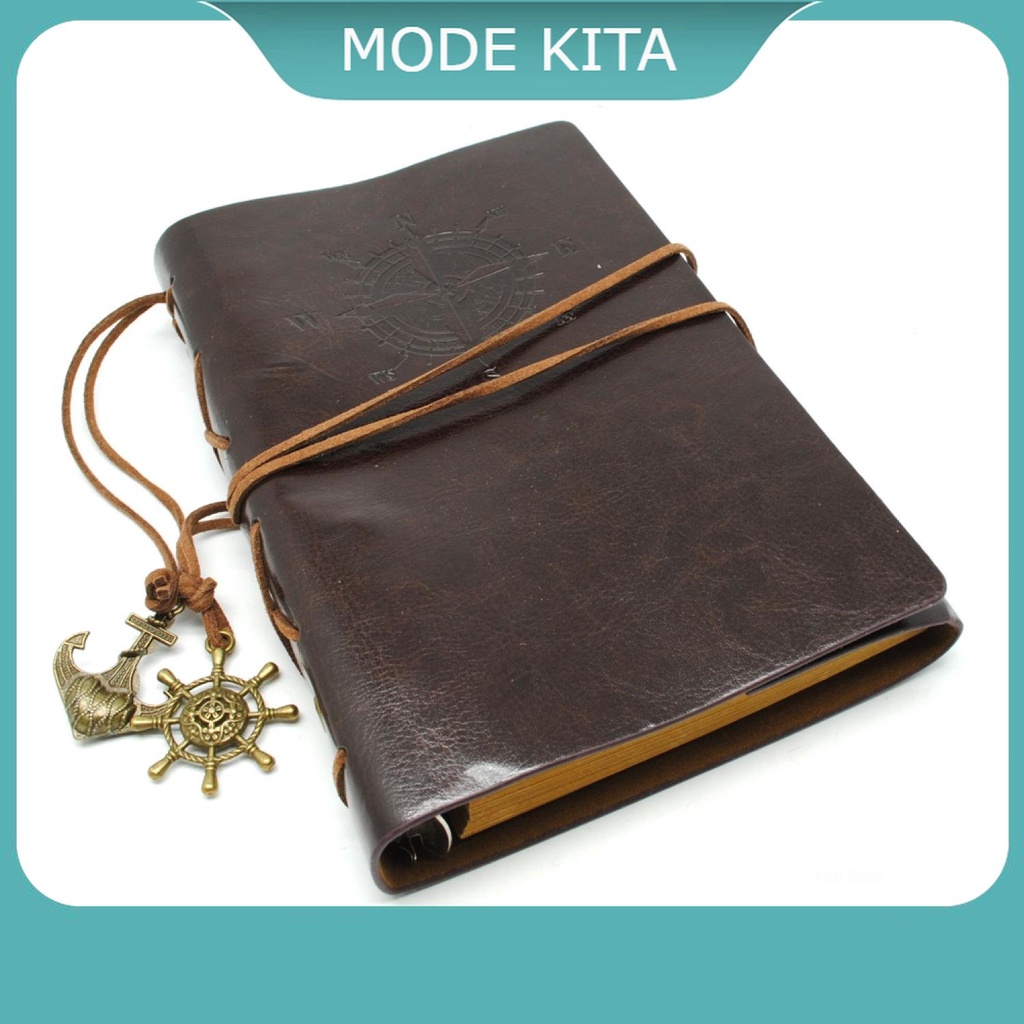 

Buku Catatan Harian Binder Kulit Retro Pirate Daily Notebook - 8005