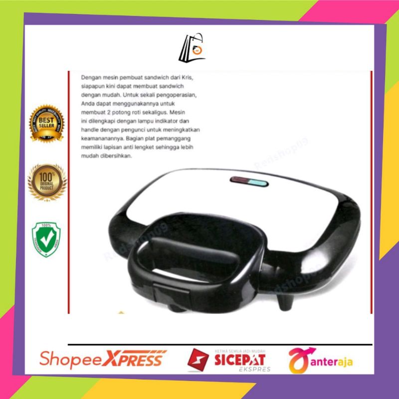 Kris Pemanggang Roti Sandwich 700 W/Pemanggang Roti/Pemanggang