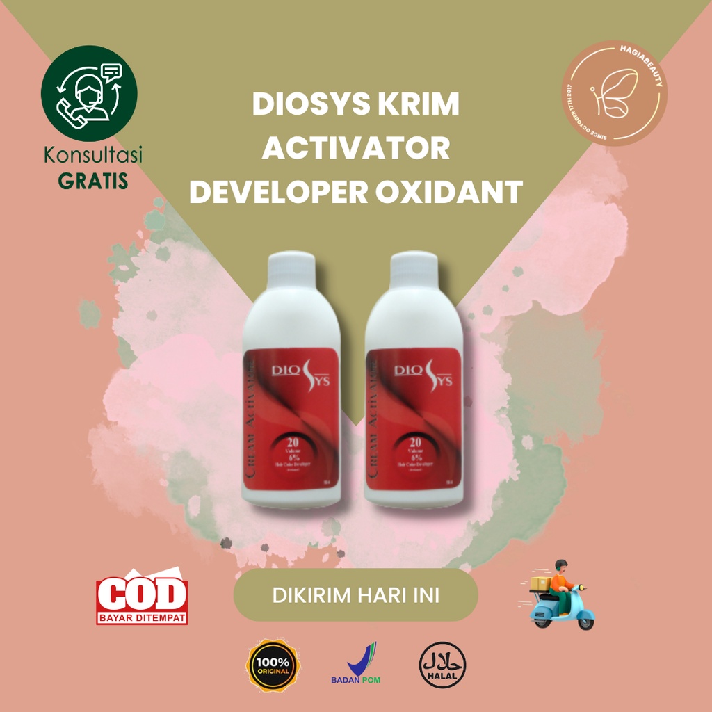 Bisa COD - Diosys Krim Activator Developer Oxidant Oxydant Cream 12% 500 ml