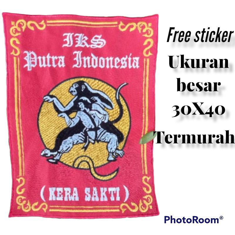 Bet punggung bordir ikspi/ emblem bordir ikspi/ bet punggung bordir ikspi ukuran 30X40/ bet punggung