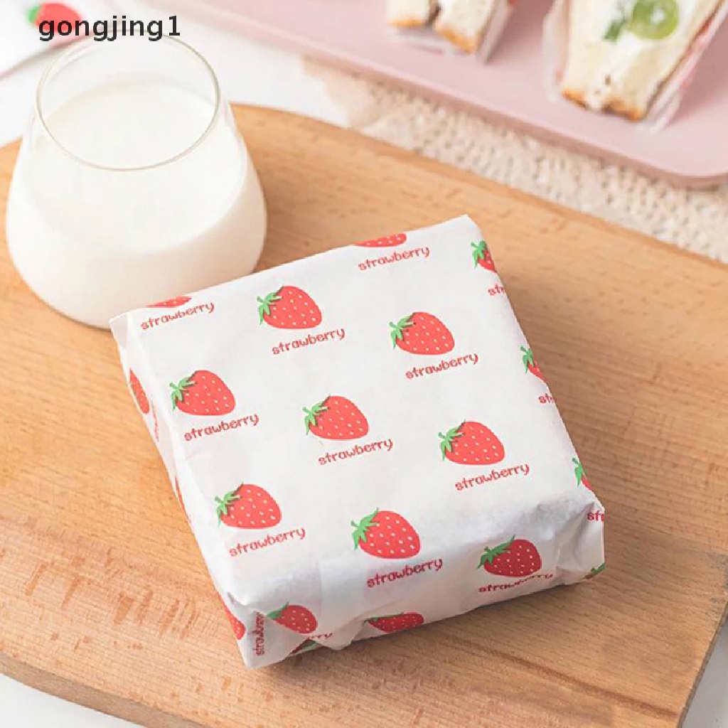 Ggg 50pcs greaseproof wax paper wrapping paper Kertas Pembungkus Alat Kue Kertas Gemuk ID