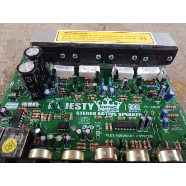 Borong Meriah kit power amplifier speaker aktif stereo karaoke plus echo 1700w PMPO majesty